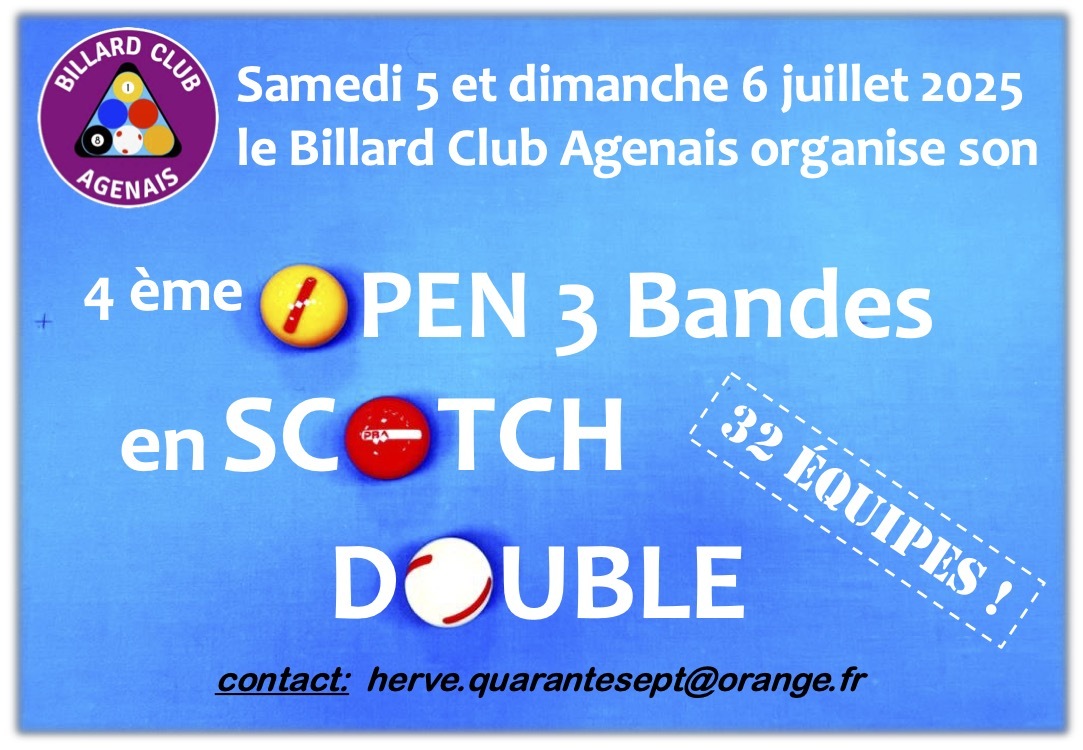 Open Double Scotch Agen 2025