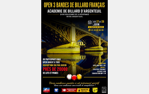 OPEN 3 BANDES LBIF - ARGENTEUIL