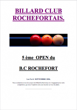 Open de Rochefort 2026