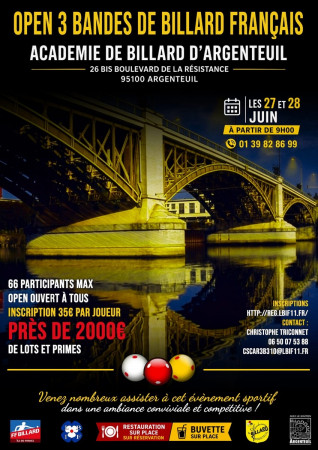 OPEN 3 BANDES LBIF - ARGENTEUIL